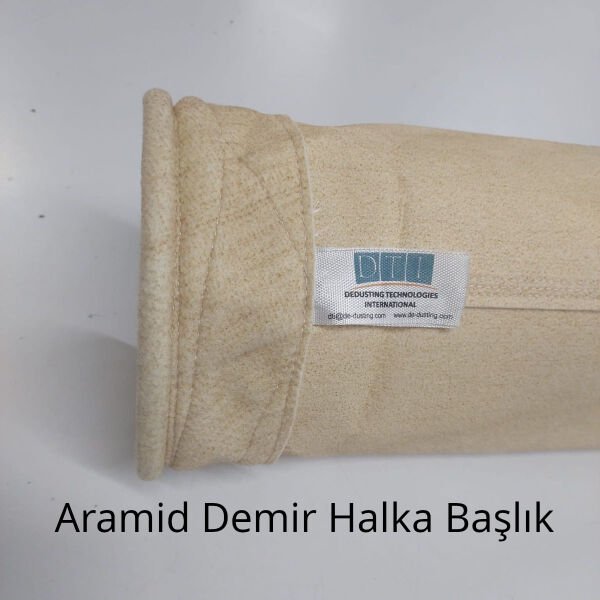 Filtre Torbası: Kumaş Cinsi: ARAMİD 500 gr/m2 Yüzey işleme: Standart