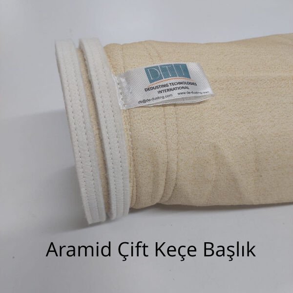 Filtre Torbası: Kumaş Cinsi: ARAMİD 500 gr/m2 Yüzey işleme: Hidrofob