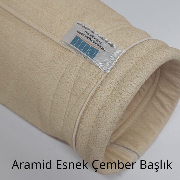 Filtre Torbası: Kumaş Cinsi: ARAMİD 500 gr/m2 Yüzey işleme: Membran