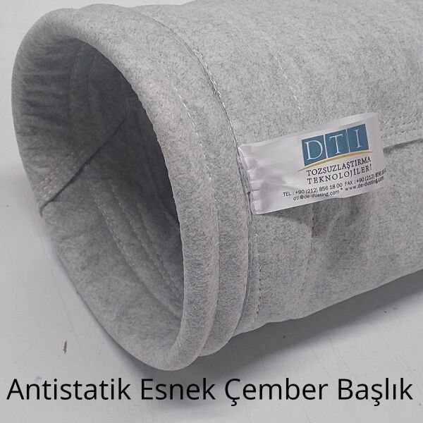 Filtre Torbası: Kumaş Cinsi: AKRİLİK HARMAN ANTİSTATİK 500 gr/m2 Yüzey işleme: Membran