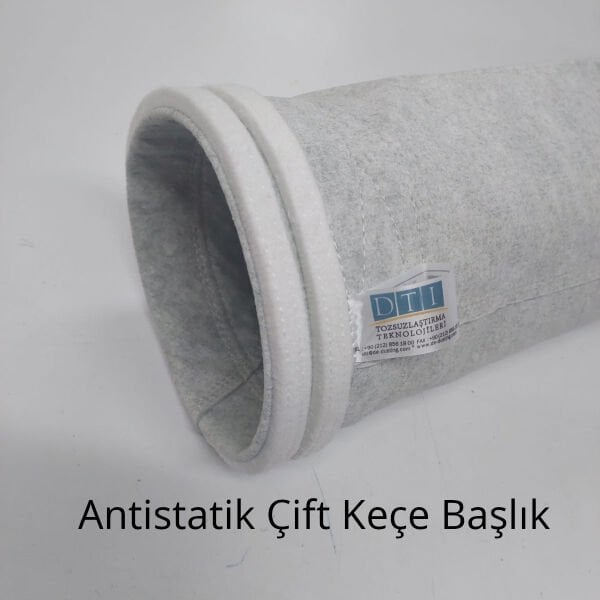Filtre Torbası: Kumaş Cinsi: AKRİLİK HARMAN ANTİSTATİK 550 gr/m2 Yüzey işleme: Hidrofob