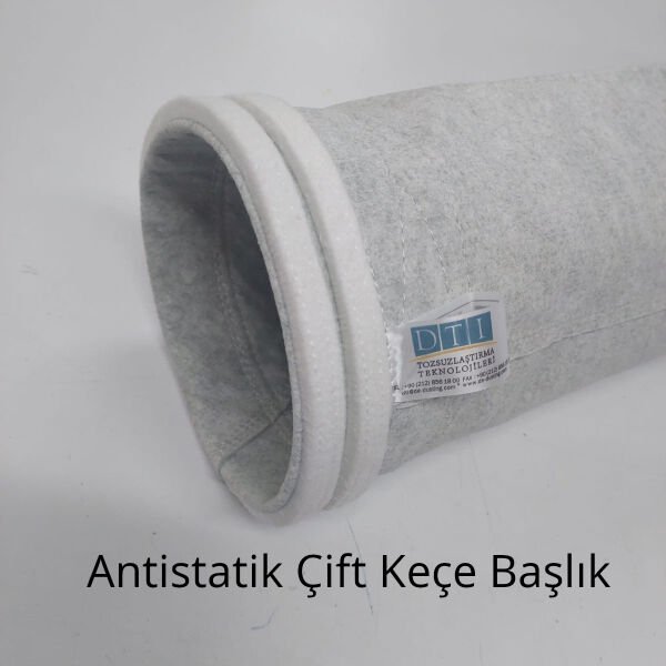 Filtre Torbası: Kumaş Cinsi: POLYESTER ANTİSTATİK HARMAN 500 gr/m2 Yüzey işleme: Hidrofob