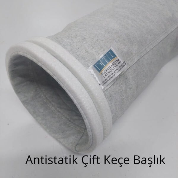 Filtre Torbası: Kumaş Cinsi: POLYESTER ANTİSTATİK HARMAN 500 gr/m2 Yüzey işleme: Membran