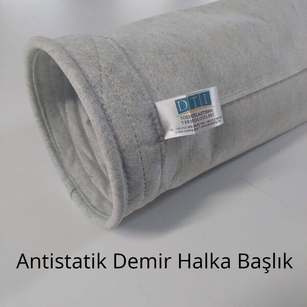Filtre Torbası: Kumaş Cinsi: POLYESTER ANTİSTATİK HARMAN 550 gr/m2 Yüzey işleme: Hidrofob