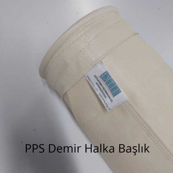Filtre Torbası: Kumaş Cinsi: PPS 500 gr/m2 Yüzey işleme: Membran