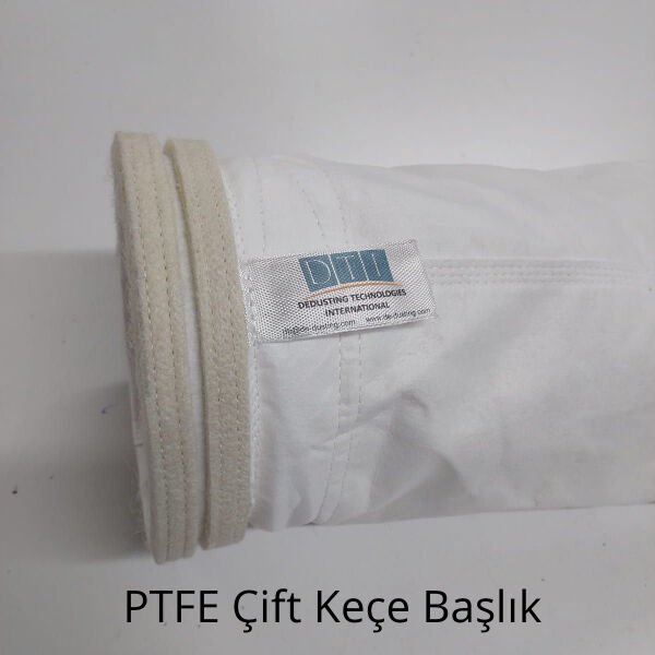 Filtre Torbası: Kumaş Cinsi: PTFE 750 gr/m2 Yüzey işleme: Hidrofob