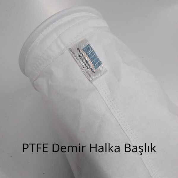 Filtre Torbası: Kumaş Cinsi: PTFE 750 gr/m2 Yüzey işleme: Hidrofob
